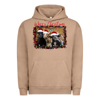 Pigment Burro Merry Christmas Cows Urban Hoodie - Bettercallsaul