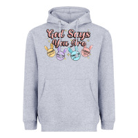 Heather Grey god says you are easter Heavyweight Hoodie - MaliasSmallBusiness