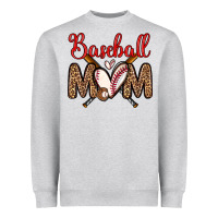 Heather Grey baseball mom Heavyweight Sweatshirt - Zillion Design Studio