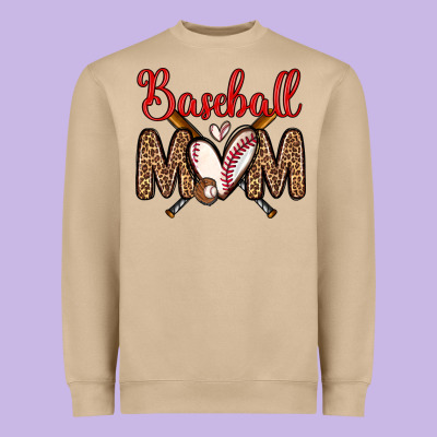 Baseball Mom Heavyweight Sweatshirt Designed By Zillion Design Studio
