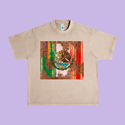 Mexican Flag Serape Urban Heavy Tee Designed By Cts Tumbler Store