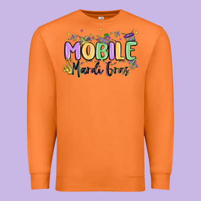 Mobile Mardi Gras Premium Sweatshirt Designed By Maliassmallbusiness