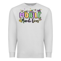 Dove Grey mobile mardi gras Premium Sweatshirt - MaliasSmallBusiness