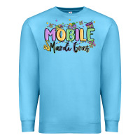 Ocean Blue mobile mardi gras Premium Sweatshirt - MaliasSmallBusiness