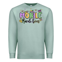 Seafoam mobile mardi gras Premium Sweatshirt - MaliasSmallBusiness