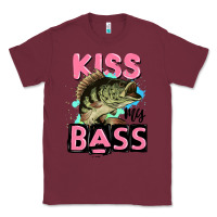 Burgundy kiss my bass Classic Tee - JahusDesignShop