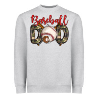 Heather Grey baseball dad Heavyweight Sweatshirt - Zillion Design Studio