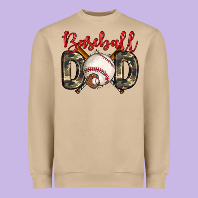 Baseball Dad Heavyweight Sweatshirt Designed By Zillion Design Studio