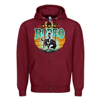 Burgundy rodeo Zipper Hoodie - JahusDesignShop
