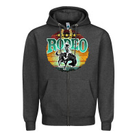 Charcoal Heather rodeo Zipper Hoodie - JahusDesignShop