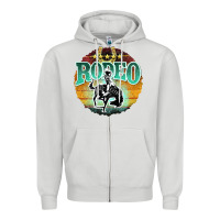 Dove Grey rodeo Zipper Hoodie - JahusDesignShop