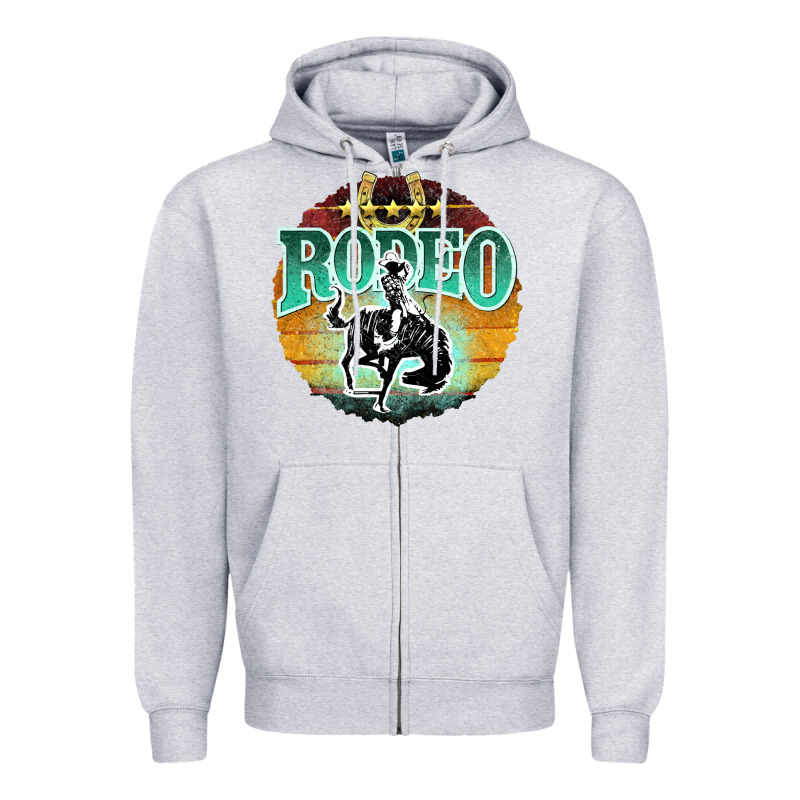 Rodeo Zipper Hoodie by JahusDesignShop | Teevron