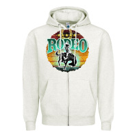 Oatmeal Heather rodeo Zipper Hoodie - JahusDesignShop
