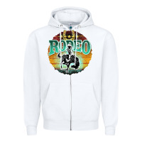 White rodeo Zipper Hoodie - JahusDesignShop