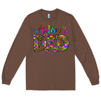 Chestnut rainbow colors autism dad Long Sleeve Tee - AdoDesignShop