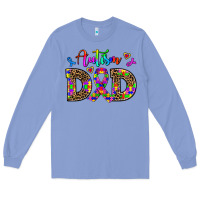Colony Blue rainbow colors autism dad Long Sleeve Tee - AdoDesignShop