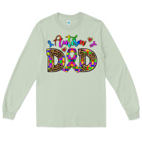 Matcha rainbow colors autism dad Long Sleeve Tee - AdoDesignShop