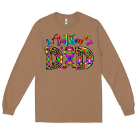 Toasted Coconut rainbow colors autism dad Long Sleeve Tee - AdoDesignShop