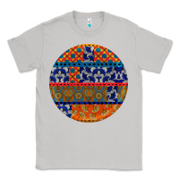 Moon Dust african fabric pattern round earrings Classic Tee - BundleAndBundleShop