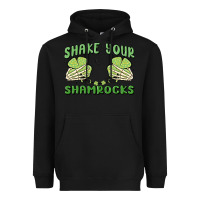 Black shake your shamrocks Heavyweight Hoodie - MaliasSmallBusiness