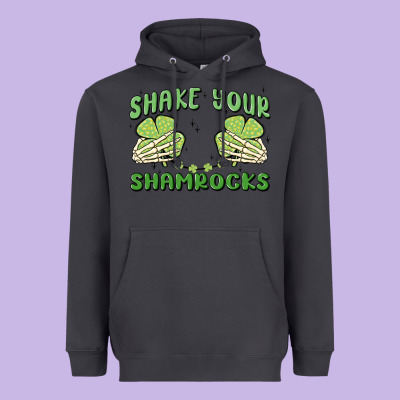 Shake Your Shamrocks Heavyweight Hoodie Designed By Maliassmallbusiness