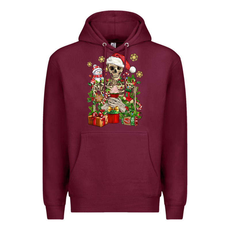 Skeleton Christmas Element Snowman Awda Premium Hoodie by BundleAndBundleShop | Teevron