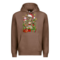Chestnut Skeleton Christmas Element Snowman Awda Premium Hoodie - BundleAndBundleShop