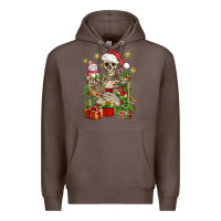 Coffee Skeleton Christmas Element Snowman Awda Premium Hoodie - BundleAndBundleShop