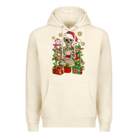 Sandshell Skeleton Christmas Element Snowman Awda Premium Hoodie - BundleAndBundleShop