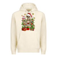 Tofu Skeleton Christmas Element Snowman Awda Premium Hoodie - BundleAndBundleShop