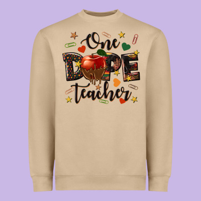 One Dope Teacher Heavyweight Sweatshirt Designed By Texasbilliewilder