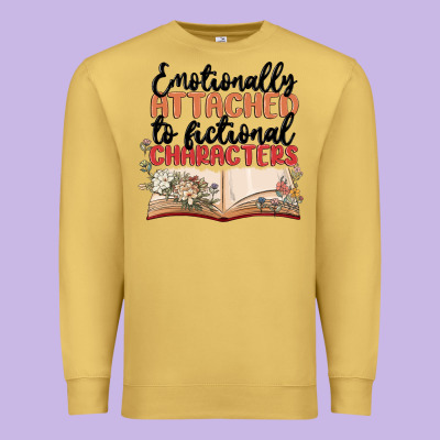 Emotionally Attached To Fictional Characters Premium Sweatshirt Designed By Maliassmallbusiness