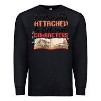 Black emotionally attached to fictional characters Premium Sweatshirt - MaliasSmallBusiness