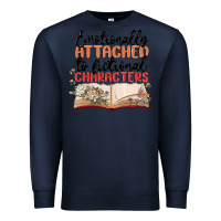 Navy emotionally attached to fictional characters Premium Sweatshirt - MaliasSmallBusiness