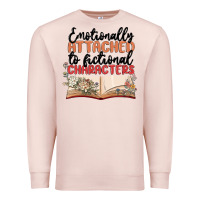 Pale Pink emotionally attached to fictional characters Premium Sweatshirt - MaliasSmallBusiness