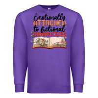 Purple emotionally attached to fictional characters Premium Sweatshirt - MaliasSmallBusiness