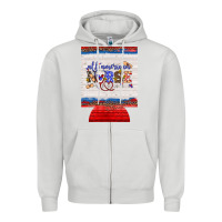 Dove Grey all american nurse 12 oz regular can cooler Zipper Hoodie - Artiststas