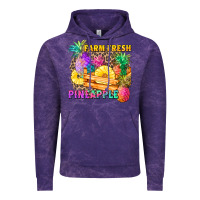 Cloud Purple farm fresh pineapple Vintage Hoodie - Zillion Design Studio