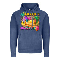 Vintage Denim farm fresh pineapple Vintage Hoodie - Zillion Design Studio