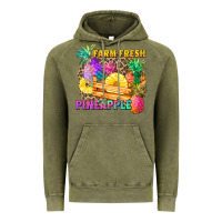 Vintage Olive farm fresh pineapple Vintage Hoodie - Zillion Design Studio