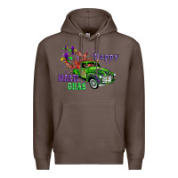 Coffee mardi gras with truck Premium Hoodie - AdoDesignShop