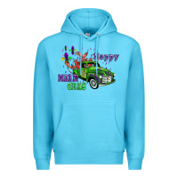 Ocean Blue mardi gras with truck Premium Hoodie - AdoDesignShop