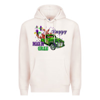 Pale Pink mardi gras with truck Premium Hoodie - AdoDesignShop