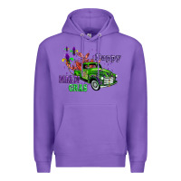 Purple mardi gras with truck Premium Hoodie - AdoDesignShop