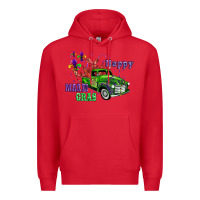 Red mardi gras with truck Premium Hoodie - AdoDesignShop
