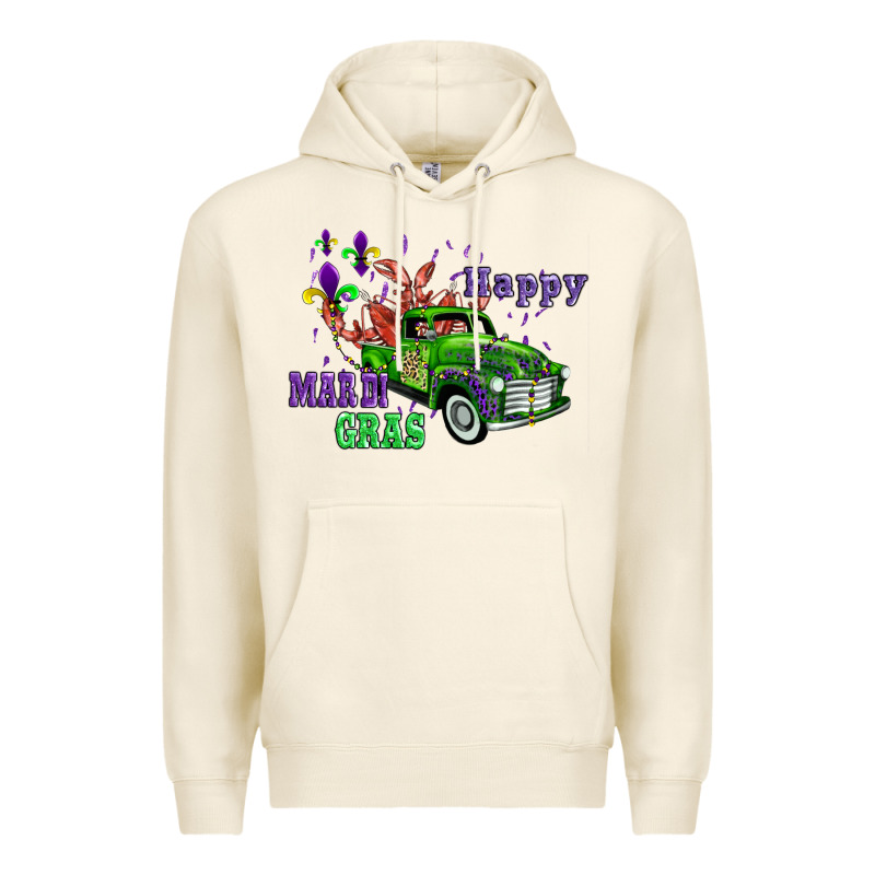 Mardi Gras With Truck Premium Hoodie by AdoDesignShop | Teevron