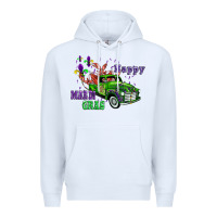 White mardi gras with truck Premium Hoodie - AdoDesignShop