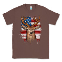 Chestnut deer american flag Classic Tee - JahusDesignShop