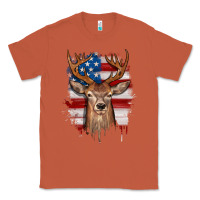 Copper deer american flag Classic Tee - JahusDesignShop
