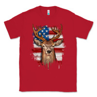 Red deer american flag Classic Tee - JahusDesignShop